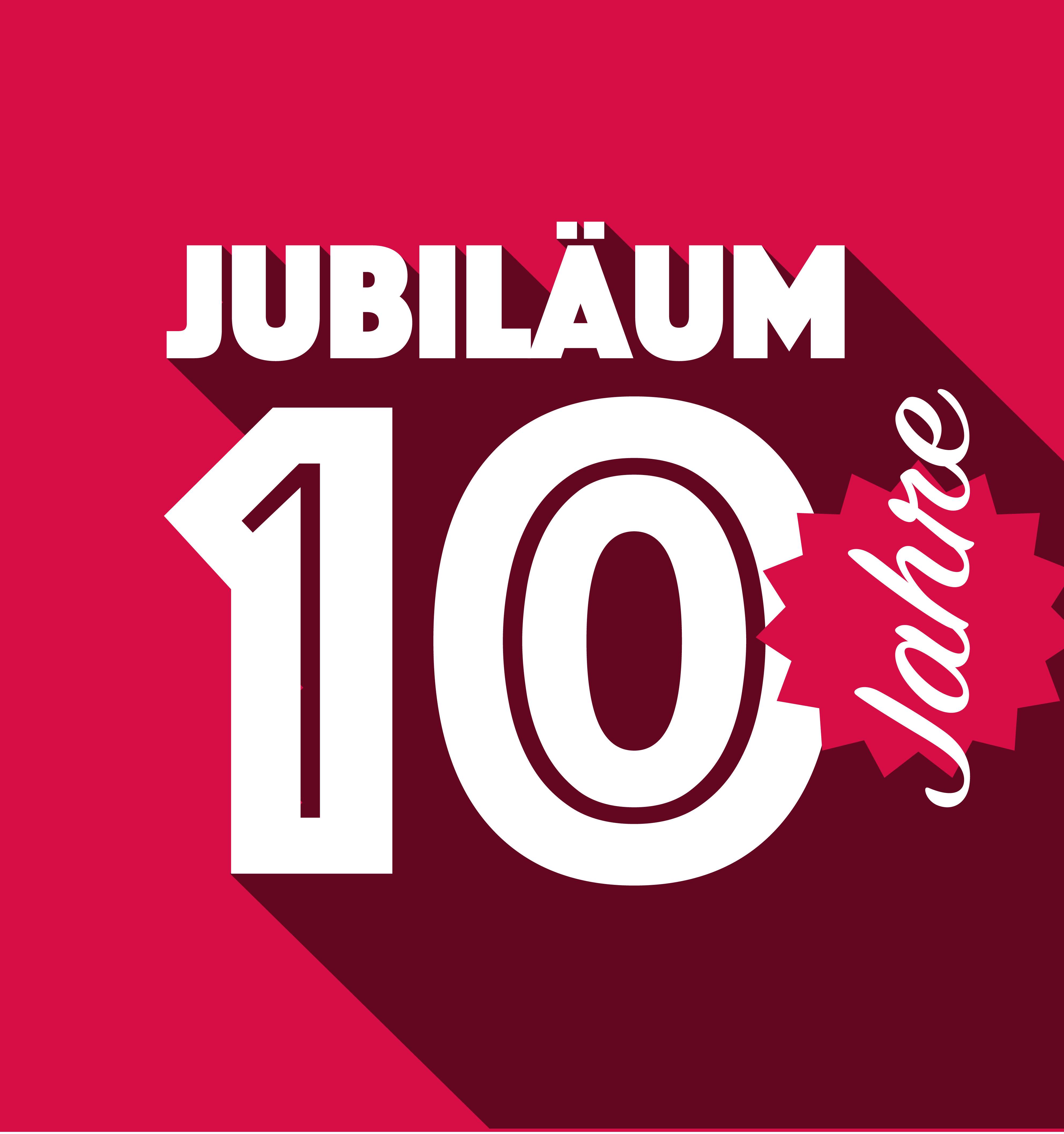 Grafik 10 Jahre Jubiläum